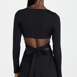 Susana Monaco Elegant Black Backless Dress